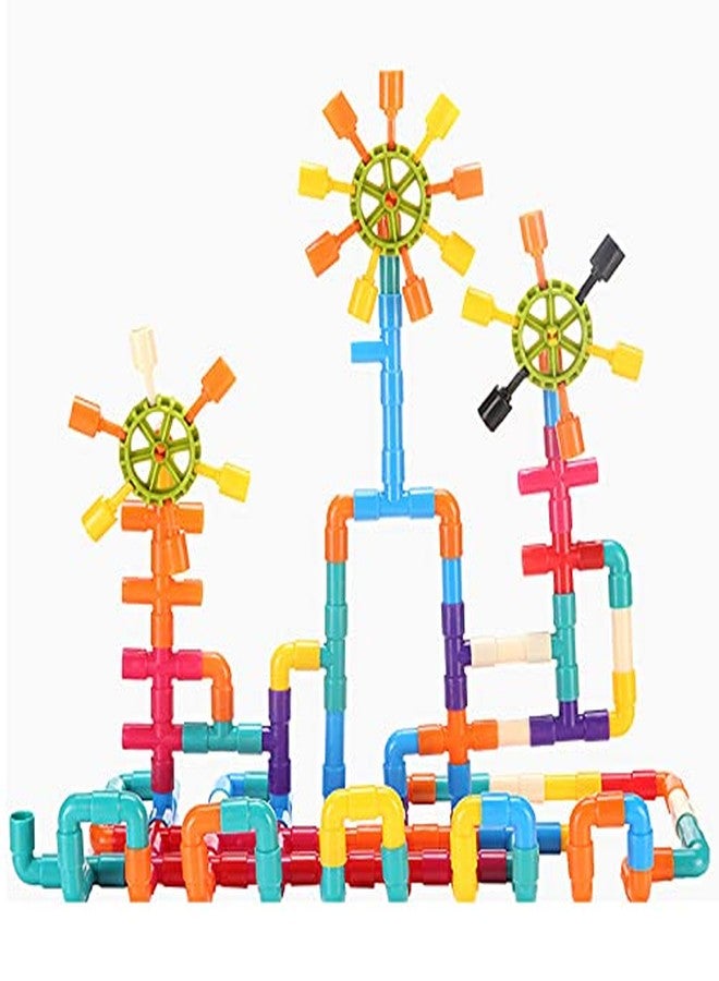 PULSBERY Non-Toxic Pipe Shape Building Block Set for Kids 2 3 4 5 6 7 8 9 Year Kids Boys & Girls (Pipe Puzzle Block Toy) - Image 3